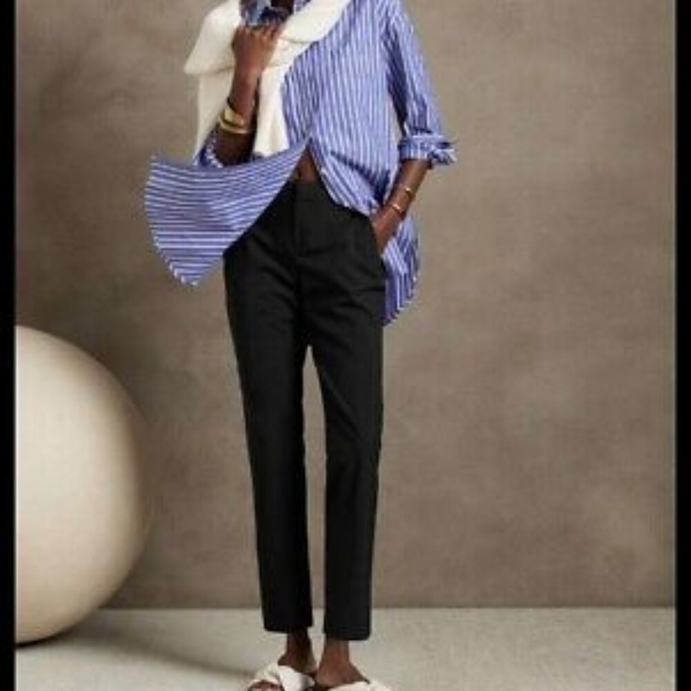 Banana Republic Black Ankle Trousers